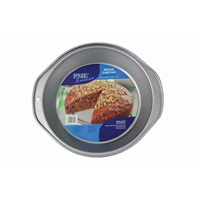 Image of PME CSB100 Carbon Steel Non Stick Round Pan, 9&quot; x 7&quot; 1.5&quot;, Grey