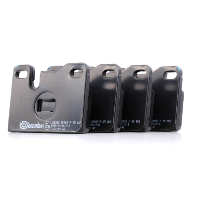 Image of 7045D252, 7045D254, 7045D445, 7159D251 Brake pad set BREMBO P 65 003 prepared for wear indicator without accessories PORSCHE: 944 Coupe, 924 Coupe