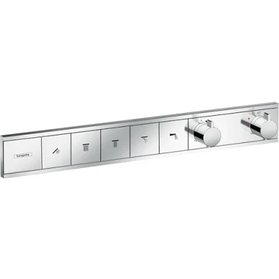 Image of hansgrohe 15384000 RainSelect Thermostatic Mixer for 5 Outlets, Chrome