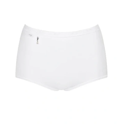 Image of Sloggi Basic+ Pearl Maxi 2 Pack Briefs White 4XL 22