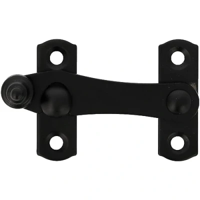 Image of Amig Black Shutter with Reverse Hitch Mod. 3 75 x 46 mm Anti Shock and Break Safety Lock for Windows Steel Includes Screws