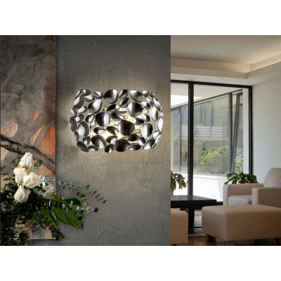Image of Narisa 2 Light Wall Lamp Chrome, E14