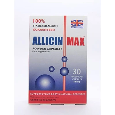 Image of Allicin Max 30 Veg Caps (Pack of 2 60 Caps)