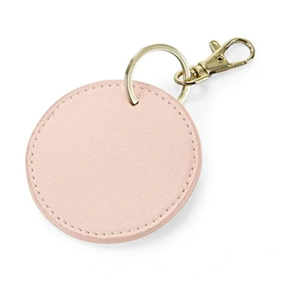 Image of BagBase BG745 Boutique Circular Key Clip Soft Pink