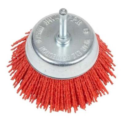 Image of Sealey 75mm Nylon Filament Cup Brush with 6mm Shaft