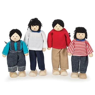 Image of Tidlo Wooden Multicultural Dolls Asian Family