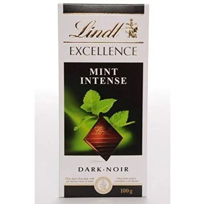 Image of Lindt Excellence Chocolate Bars (Dark Mint Intense 3 x 100g)