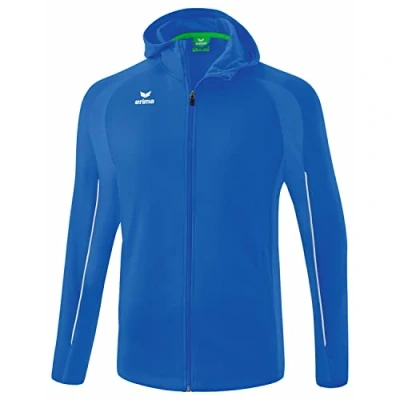 Image of Erima Liga Star Training Jacket with Hood, New Royal/White, L