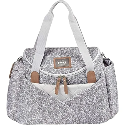 Image of BÉABA Sydney II Baby Changing Bag Diaper for Babies and Newborn Large capacity Mat Isothermal lunch pouch Buggy attachment system Jungle