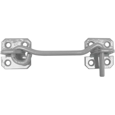 Image of PERRY 100mm 4&quot; Wire Cabin Hook, Galvanised, Including Fixings