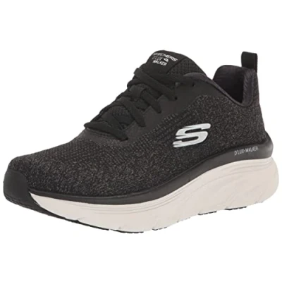 Image of Skechers Women&#039;s D&#039;LUX Walker Sneaker, Black, 5.5 UK