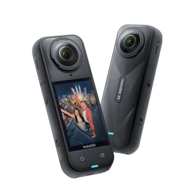 Image of Insta360 X5 Waterproof 8K 360 Action Camera, Leading Low Light, Invisible Selfie Stick Effect, Rugged and Replaceable Lens, 3 Hour Battery, Built in Wind Guard, Stabilization, Triple AI Chip Design