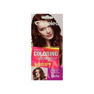 Image of Cameleo Coloring Shampoo Dark Blonde Quick and Easy Color Refreshing Washable Tone In 40ml