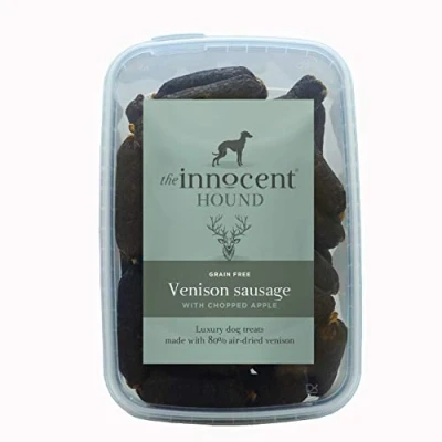 Image of The Innocent Hound Venison Sausages with Chopped Apple, 600 g