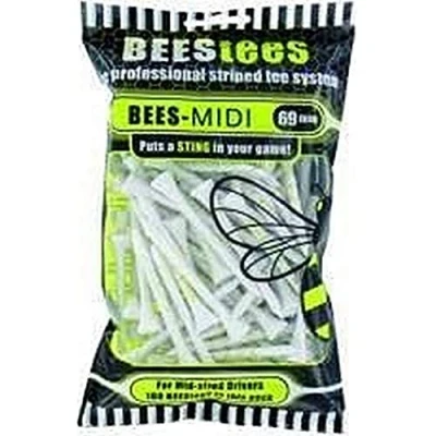Image of The Bees Tees Unisex Large Pack Of 100 Professional 69mm Tees, White, UK