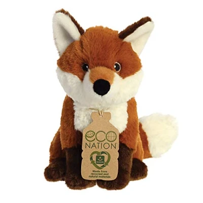 Image of Aurora, 35009, Eco Nation, Fox, 9In, Soft Toy, Brown &amp; White