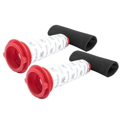 Image of vhbw Filter Set compatible with Bosch Athlet BCH6ath1gb/01, BCH6ATH18 B/01 Vacuum Cleaner 4x Spare (foam filter, micro filter)
