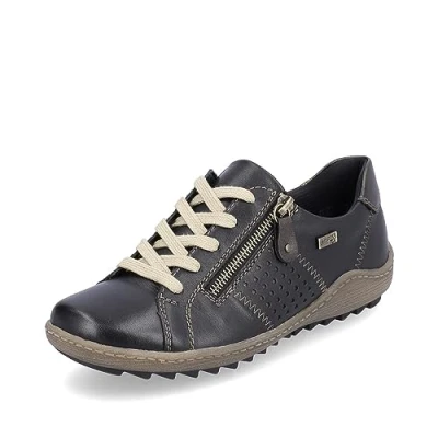 Image of Remonte women&#039;s trainers R1437, lace up shoes, loose insole, TEX, Black (black 01), 6 UK