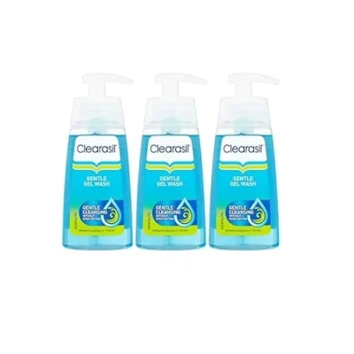 Image of Clearasil Daily Clear Skin Perfecting Gel Wash Sensitive (Pack of 3 x 150 ml)
