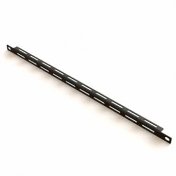 Image of PENN ELCOM Black 1/2U 12.4mm Deep Cable Tie Bar R1311