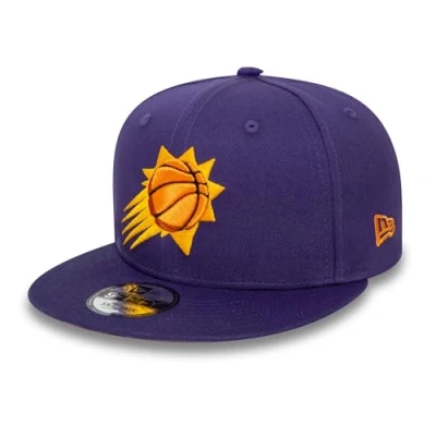 Image of New Era NBA 9FIFTY Snapback Cap Rear Logo Phoenix Suns Purple, S/M
