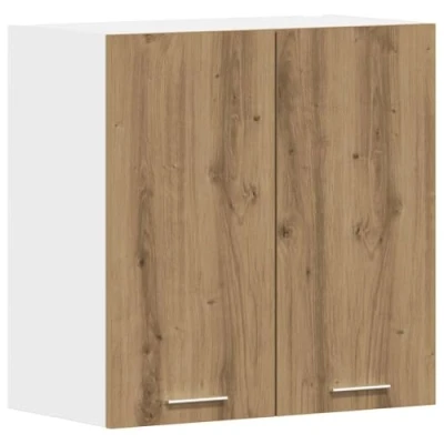 Image of vidaXL Kitchen Wall Storage Cabinet Artisan Oak 60x31x60 cm Engineered Wood Essential for Kitchens, Bedrooms, and Hallways