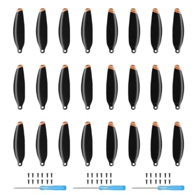 Image of Tosiicop Propeller for DJI Mini 4K, 2 SE, 2, SE 24Pcs Replacement 4726FM Prop Blade Low Noise Wing Mavic Series 4K Drone Accessories with Screws &amp; Screwdrivers Orange