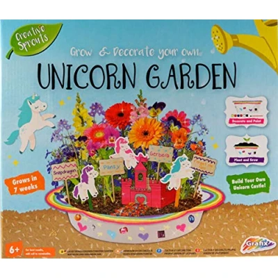 Image of Creative Sprouts R03 0376/18 Paint and Grow Your Own Unicorn Garden, White