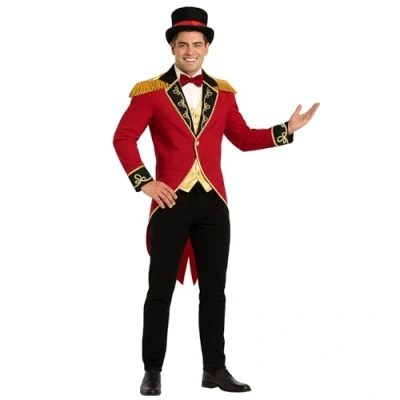 Image of Fun Shack Ringmaster Costume Men, Ring Master Costume, Mens Circus Men Medium