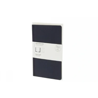 Image of Moleskine Note Card With Envelope Pocket Navy Blue
