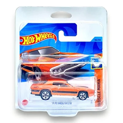 Image of &#039;71 Plymouth GTX (Orange &amp; Black) 7/10 Muscle Mania 2023 166/250 (Short Card) COMES IN A KLAS CAR KEEPER PROTECTIVE COLLECTORS CASE HKJ56