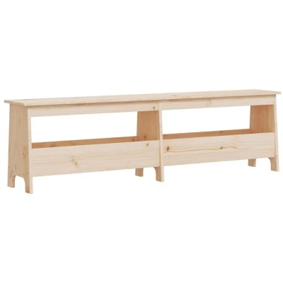 Image of vidaXL Hall Bench 160x28x45 cm Solid Wood Pine