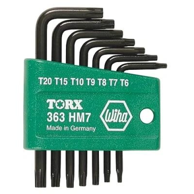 Image of Wiha 36392 L Wrench Set, Torx, Short Arm, 7 Piece