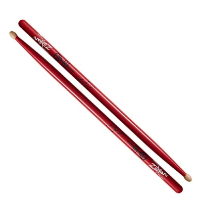 Image of Zildjian Artist Series Hickory Drumsticks Josh Dun Wood Tip Red