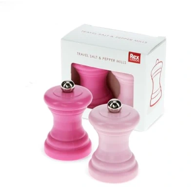 Image of Travel Salt &amp; Pepper Mill Set Pink