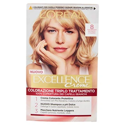 Image of L&#039;OREAL Excellence No.8 Light Blond Hair Dye