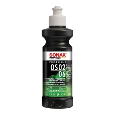 Image of SONAX PROFILINE OS 02 06 (250 ml) mild all in one polish with fast acting sealant for manual &amp; machine application, Item No. 02471410