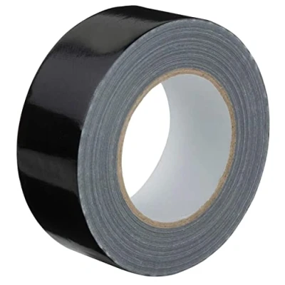 Image of ZRWASKA® Duct Tape Waterproof Gaffer Super Sticky Gaffa Strong Heavy Duty Adhesive Cloth Tape, High Strength And Repair 48MMx25M Black (Pack 1)