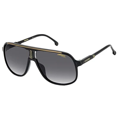 Image of Carrera Aviator Mens Black Gold Dark Grey Gradient 1047/S One Size