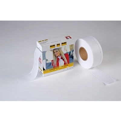 Image of 50mm Vilene Iron On Edgefix Folding Stabiliser Tape White per metre