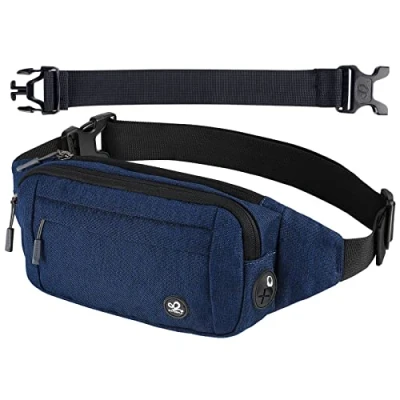 Image of Waterfly Bumbags Waist Fanny Pack Ladies Fashion Bum Bag with Adjustable Belt for Sport Running Hiking Jogging Girls Women Men Navy Blue