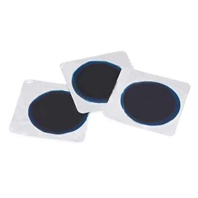 Image of Qiilu Car Tire Repair Patch, Round Natural Rubber Tyre Puncture Cold Patch Tubeless Patches(75MM)