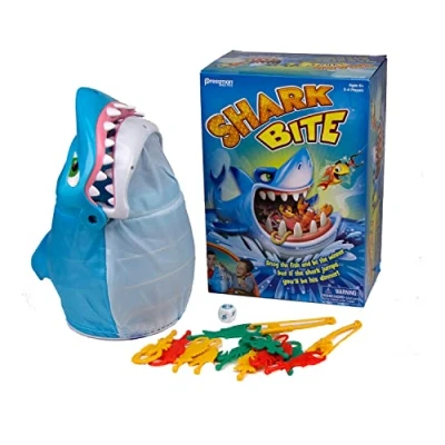 Image of Goliath Games Shark Bite with Bonus Let&#039;s Go Fishing Card Game Kids Action For Ages 4+ 2 4 players