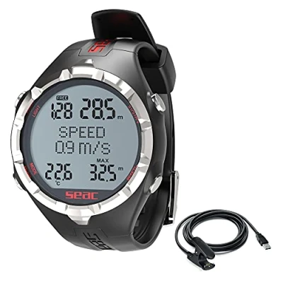 Image of SEAC Apnea HR, Freediving Computer + USB Cable for Data Download