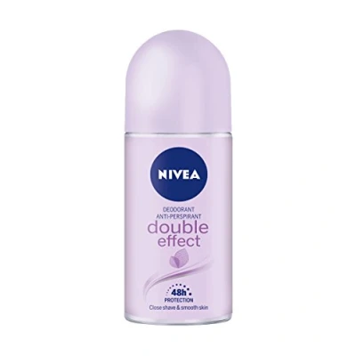Image of Nivea Women “Double Effect Roll on Deodorant, Anti Perspirant pack of 6 (6x 50 ml)