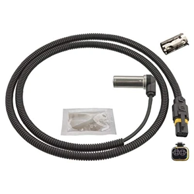 Image of 81271206178, 81271206221 ABS Sensor FEBI BILSTEIN 103767 Front Axle Right with sleeve, grease 1150Ohm 1270mm 1330mm