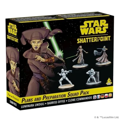 Image of Atomic Mass Games Star Wars Shatterpoint: Plans and Preparation Squad Pack Tabletop Miniatures Game Ages 14+ 2 Players 90 Minutes Playing Time
