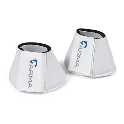 Image of Shires ARMA Neoprene Over Reach Boots White Cob