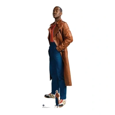 Image of SC4508 Ncuti Gatwa as The Fifteenth Doctor Who Side Glance Variant Cardboard Cut Out Height 174cm