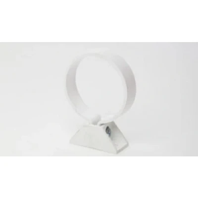 Image of POLYPIPE RR152 White Pipe Clip and Backplate for 68mm Round downpipe (Pack of 2)